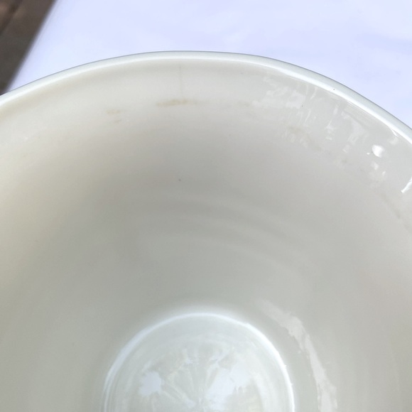 Vintage Art Deco Planter Jardiniere Pot Drapery Design Cream White Gorgeous 🥰 - Picture 7 of 7